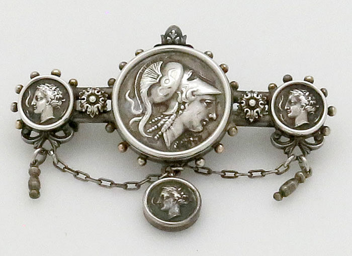 antique Victorian silver brooch